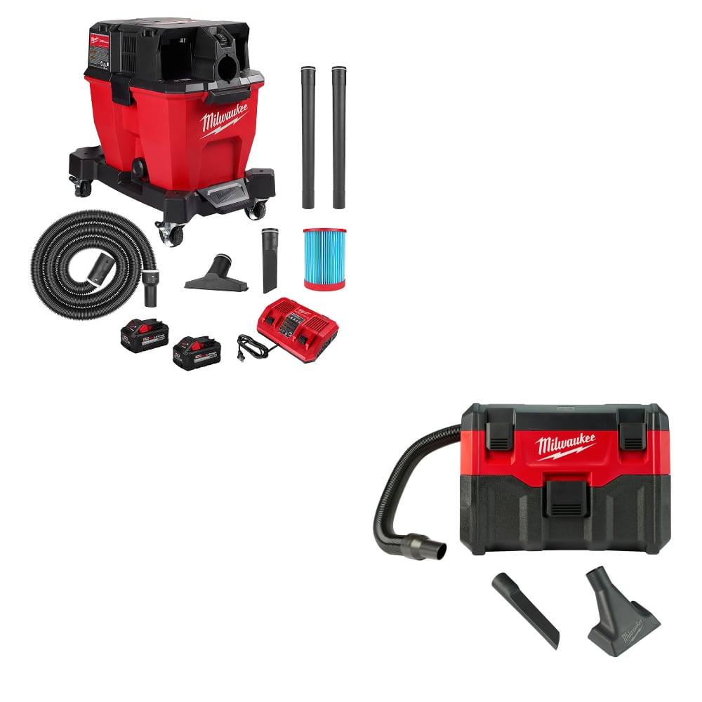 Milwaukee 0920-22HD M18 FUEL Wet/Dry Vacuum Kit W/ FREE 0880-20 18V Vacuum, Bare