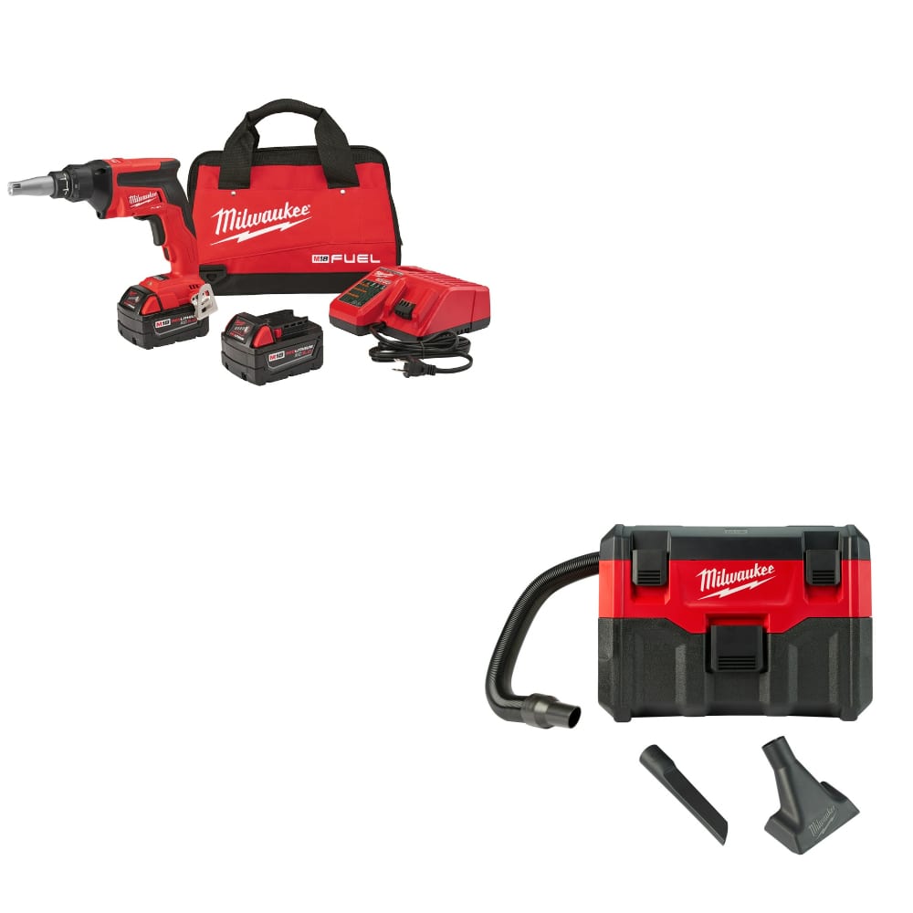 Milwaukee 2866-22 M18 FUEL Screw Gun Kit W/ FREE 0880-20 18V Vacuum, Tool Only