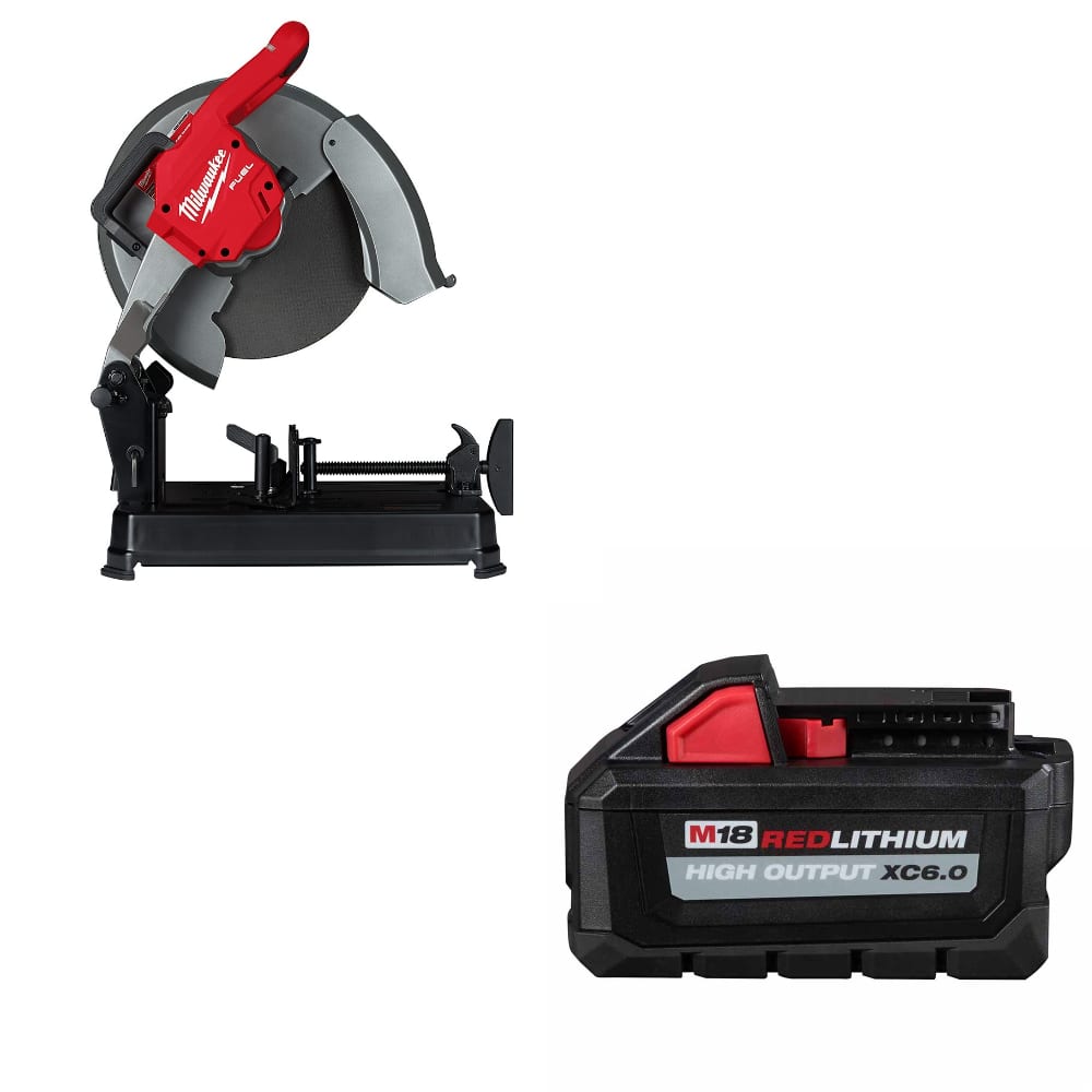 Milwaukee 2990-20 M18 Fuel 14 Chop Saw W/ FREE 48-11-1865 M18 Battery Pack