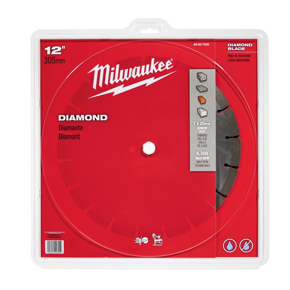 Milwaukee 49-93-7035 12 Diamond Segmented Saw Blade