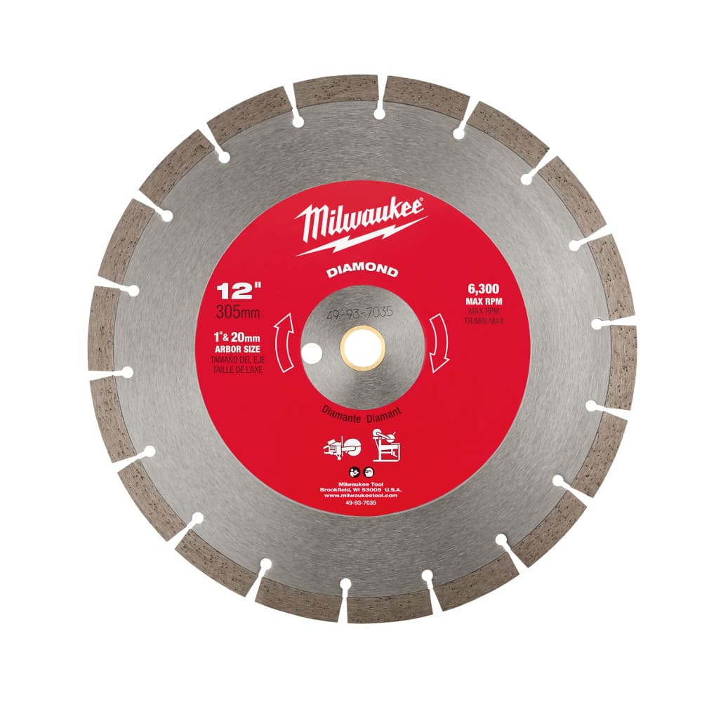 Milwaukee 49-93-7035 12 Diamond Segmented Saw Blade