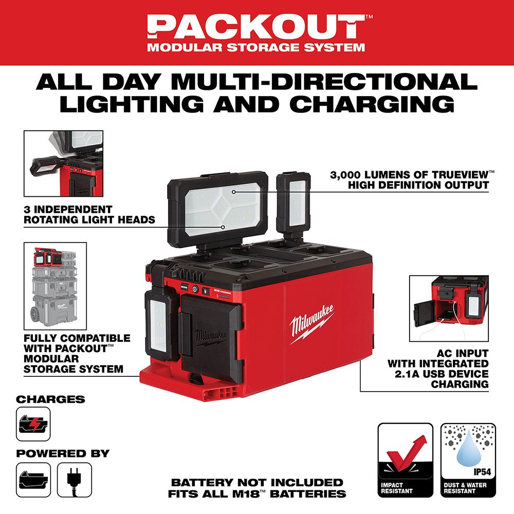 Milwaukee 2357-20 M18™ PACKOUT™ Light/Charger