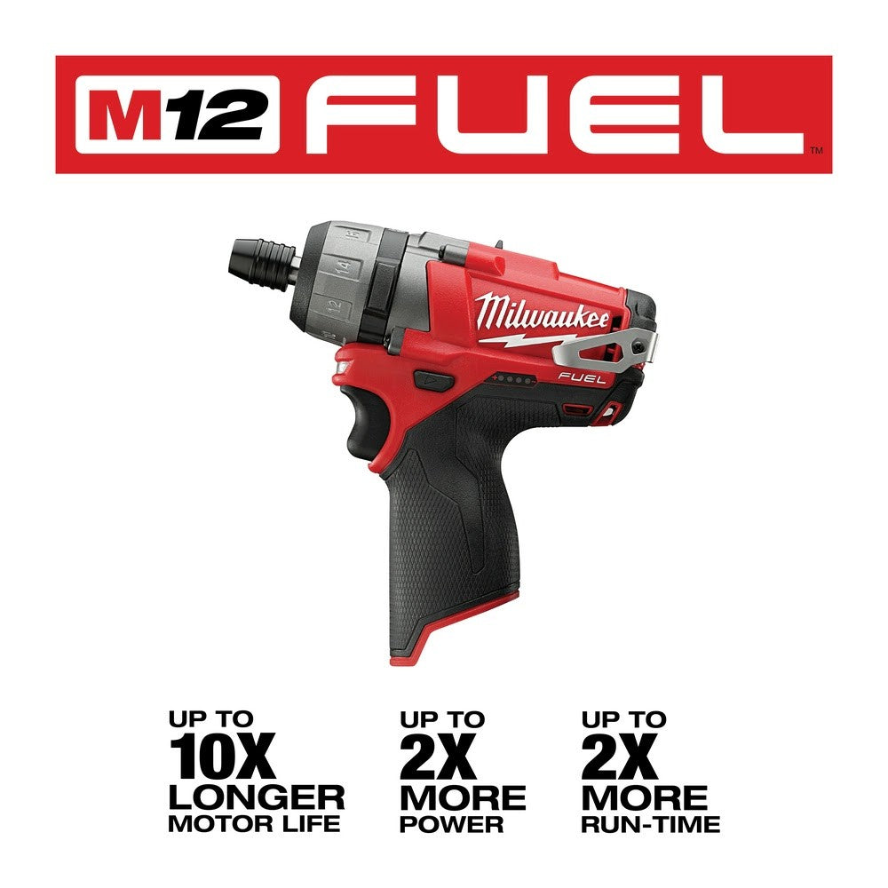 Milwaukee 2402-20 M12 FUEL 1/4 Hex 2-Speed Screwdriver, Bare Tool