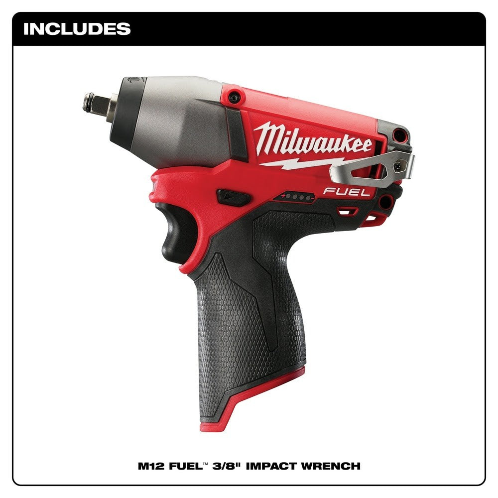 Milwaukee 2454-20 M12 FUEL 3/8 Impact Wrench, Bare Tool