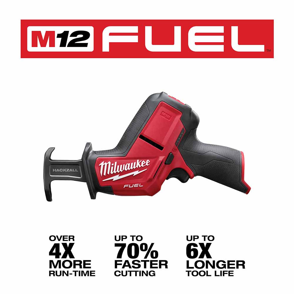 Milwaukee 2520-20 M12 FUEL HACKZALL Recip Saw, Tool Only