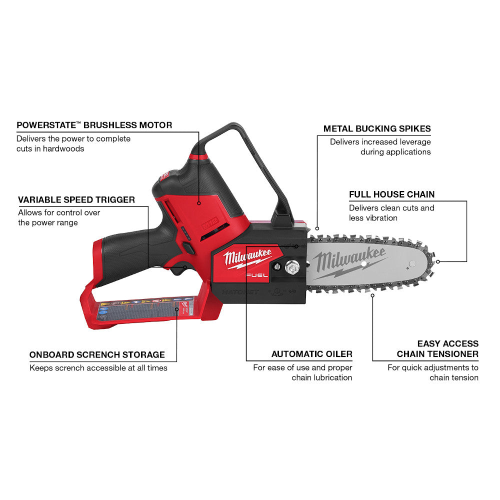 Milwaukee 2527-21 M12 FUEL™ HATCHET™ 6 Pruning Saw Kit