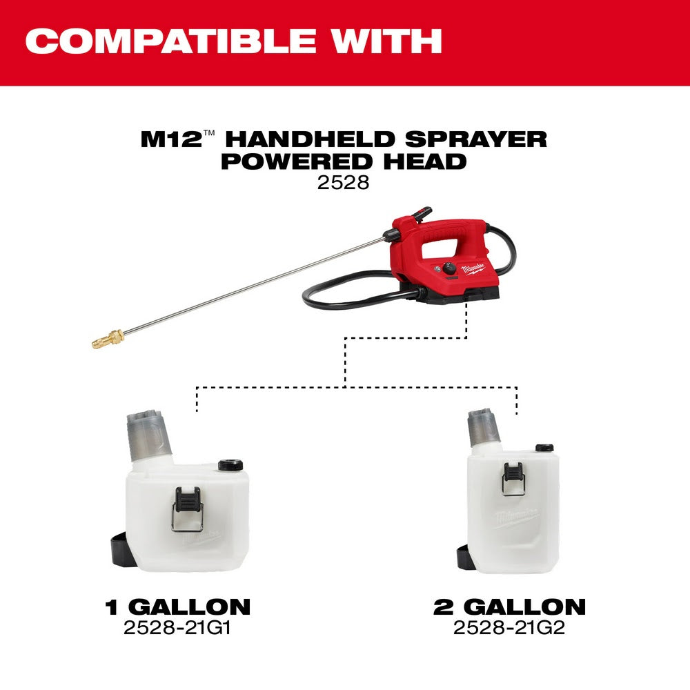 Milwaukee 2528-21G2 M12 2 Gallon Handheld Sprayer Kit