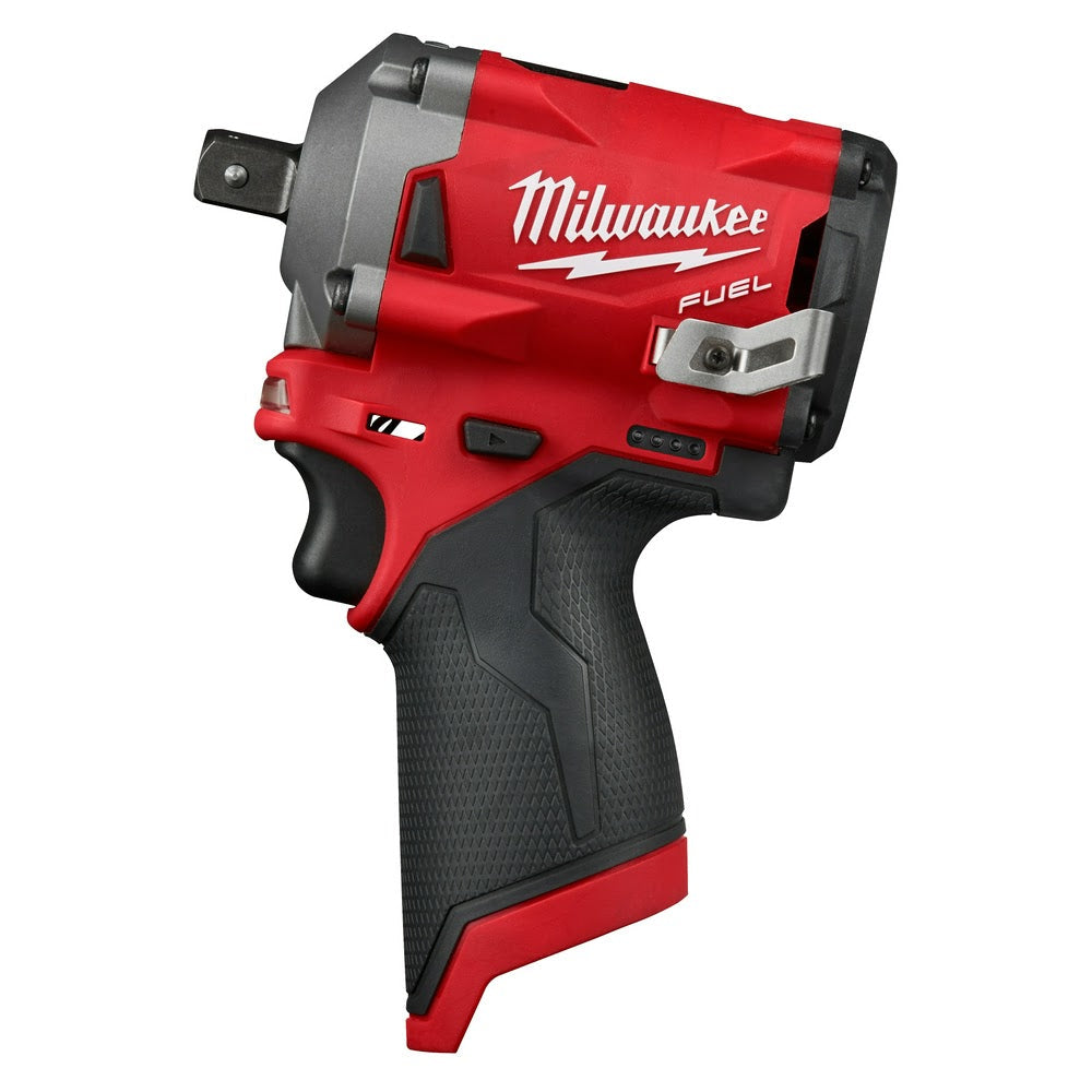 Milwaukee 2555P-20 M12 FUEL Stubby 1/2 Pin Impact Wrench, Bare