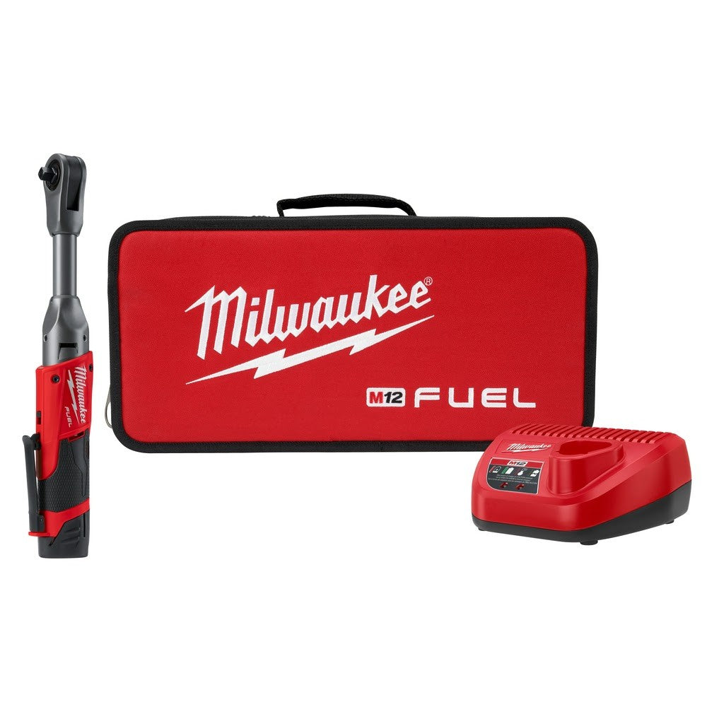 Milwaukee 2560-21 M12 FUEL 3/8 Extended Reach Ratchet 1 Battery Kit