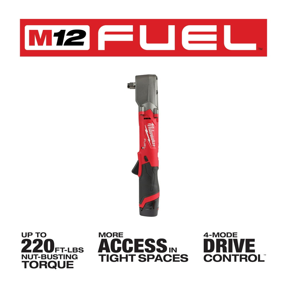 Milwaukee 2565-22 M12 FUEL 1/2 Right Angle Impact Wrench Kit