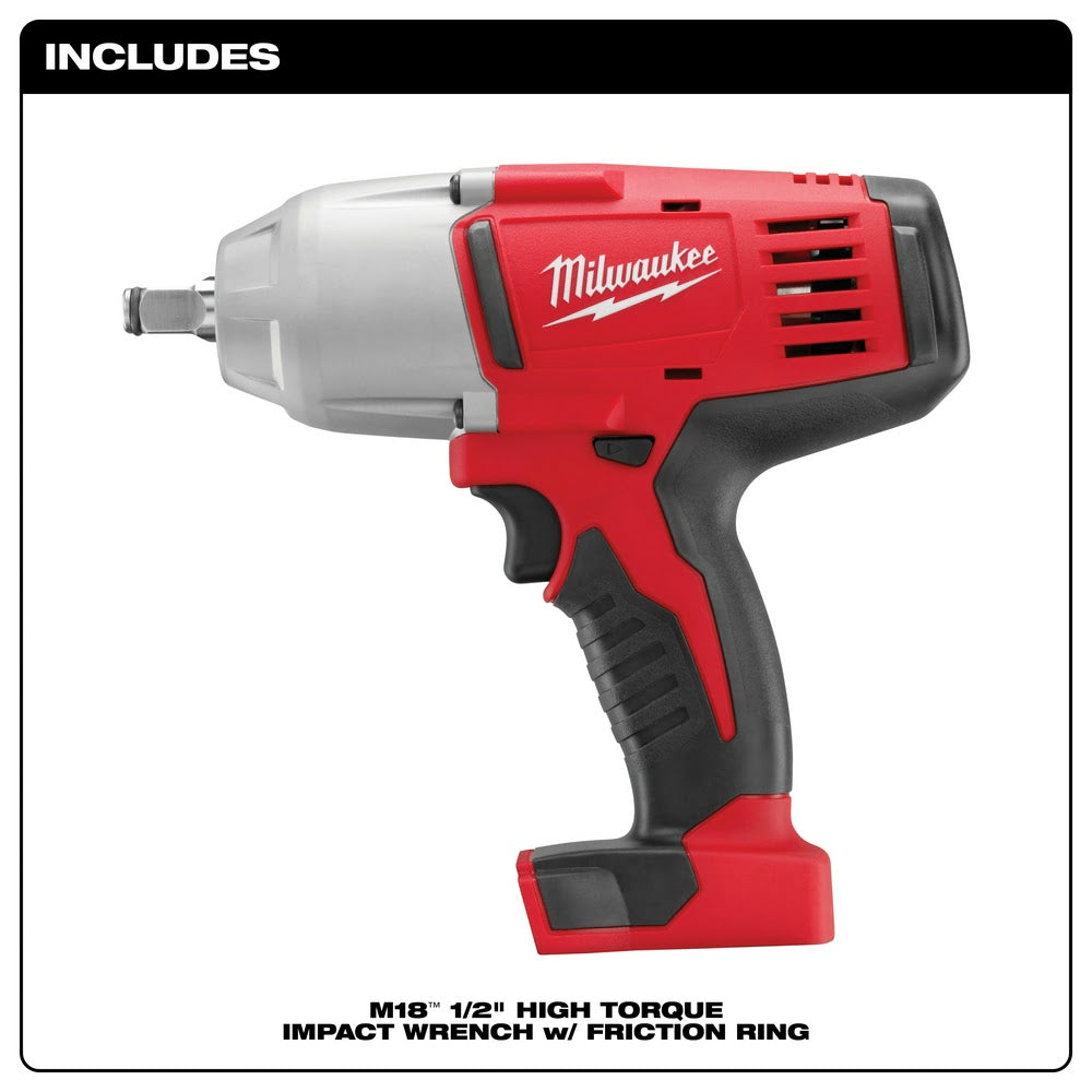 Milwaukee 2663-20 M18 1/2 High Torque Impact Wrench w/ Friction Ring, Bare Tool