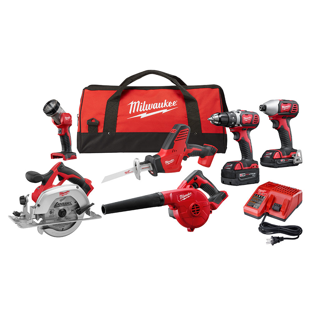 Milwaukee 2695-26CX M18 6-Piece Combo Kit