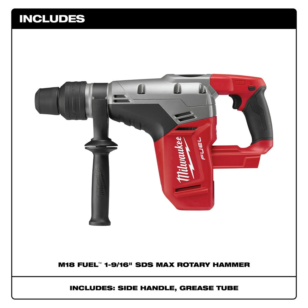 Milwaukee 2717-20 M18 FUEL 1-9/16 SDS Max Rotary Hammer Bare Tool