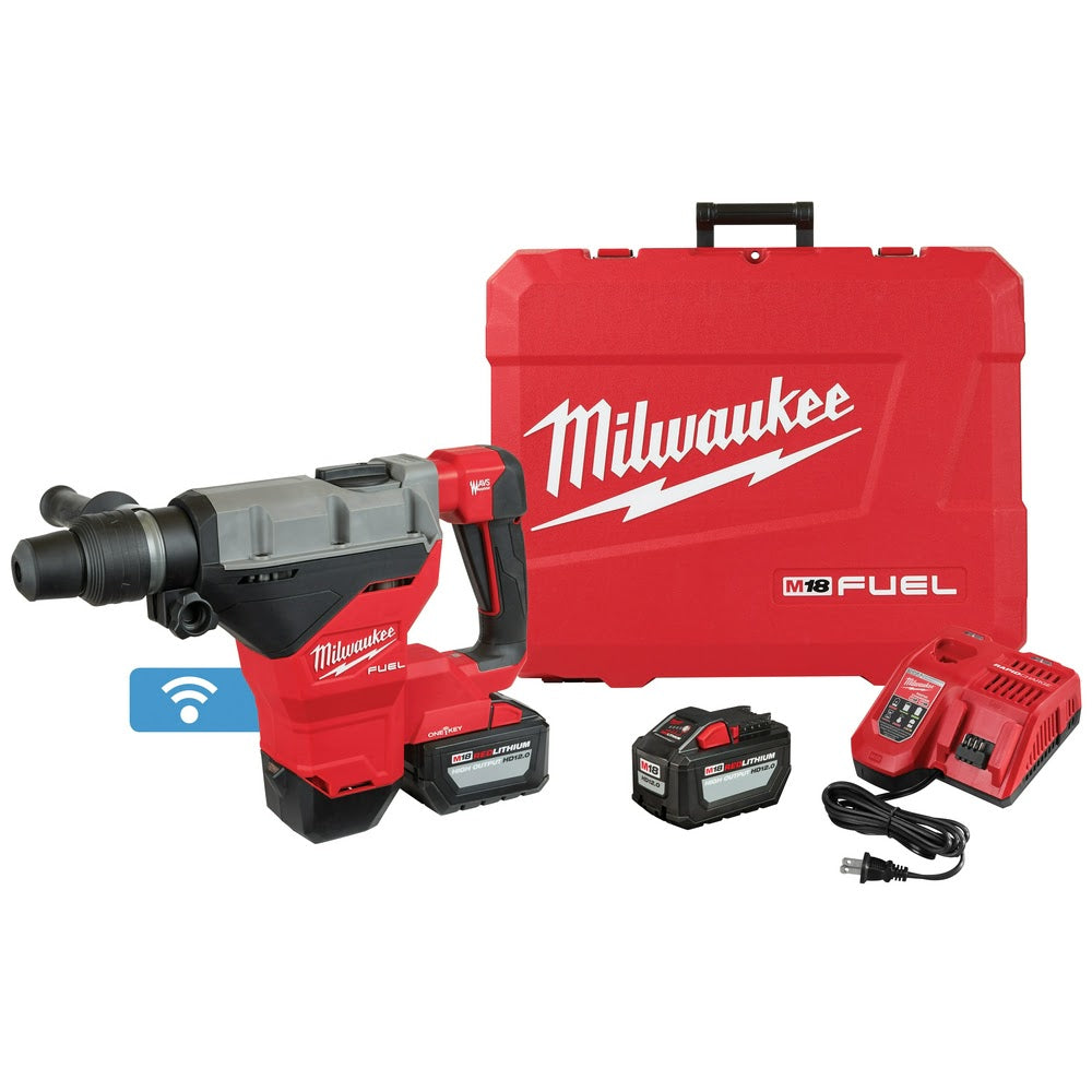 Milwaukee 2718-22HD M18 FUEL 1-3/4 SDS MAX Rotary Hammer ONE KEY Kit 2-Battery