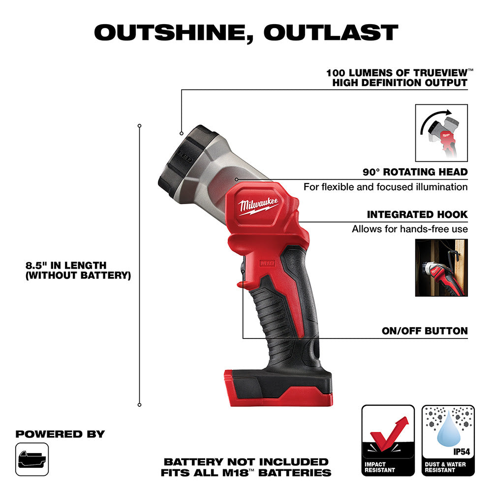 Milwaukee 2735-20 M18 LED Work Light (Bare Tool)