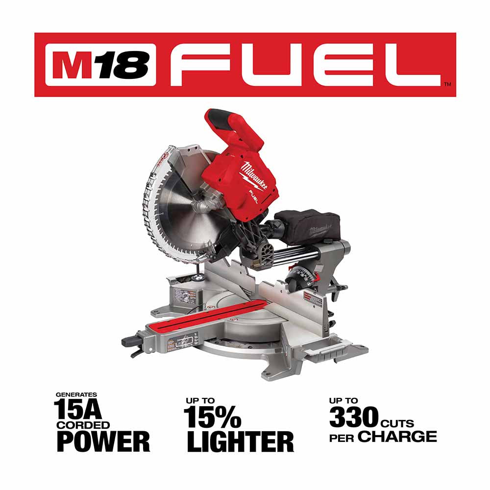 Milwaukee 2739-20 M18 FUEL 12 Dual Bevel Sliding Compound Miter Saw - Bare Tool