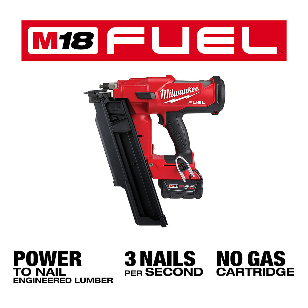 Milwaukee  2744-21 M18 FUEL™ 21 Degree Framing Nailer Kit