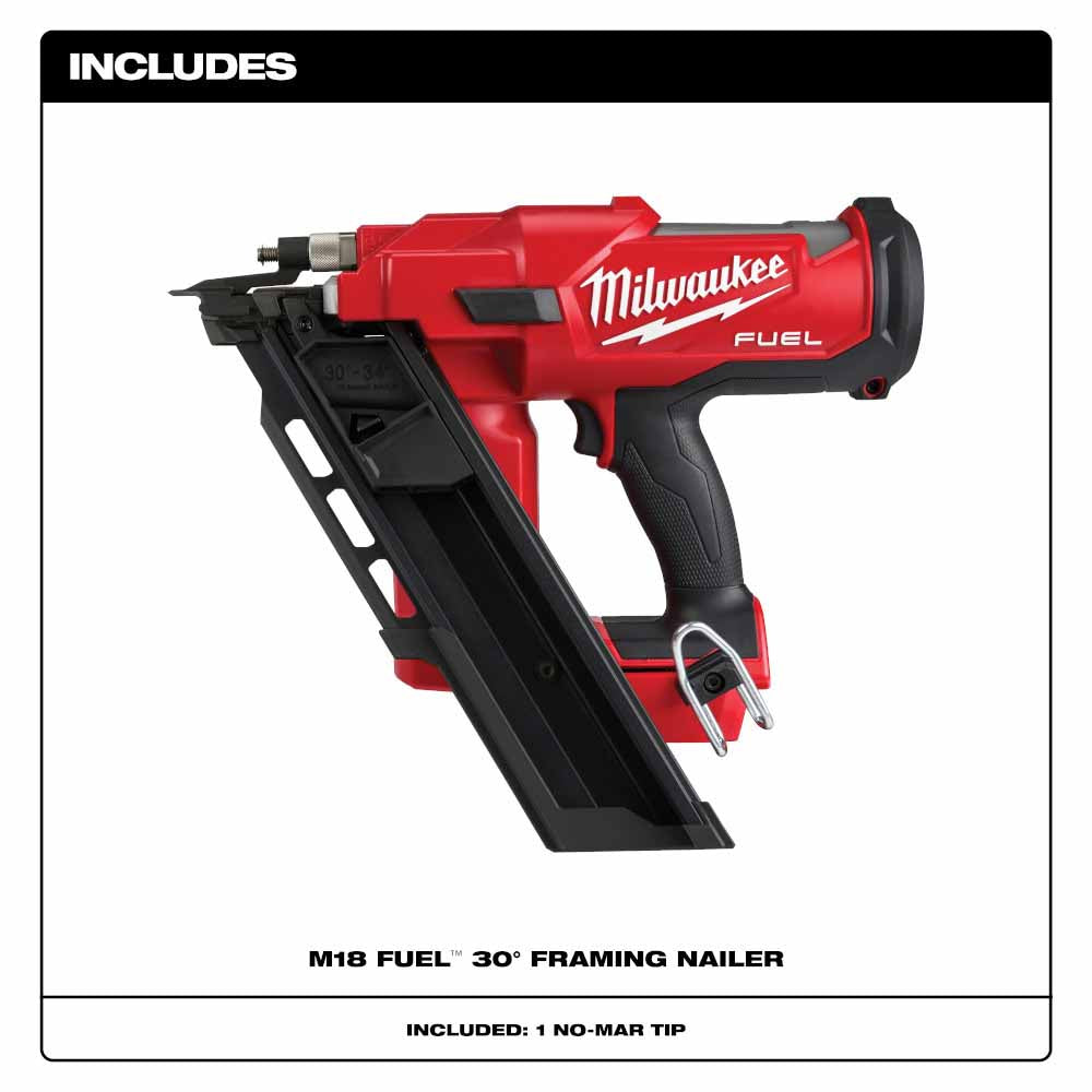 Milwaukee  2745-20 M18 FUEL™ 30 Degree Framing Nailer, Bare Tool