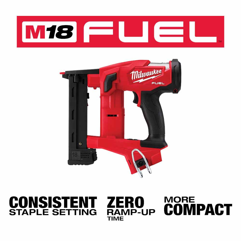 Milwaukee 2749-20 M18 FUEL 18GA 1/4 Narrow Crown Stapler, Tool Only