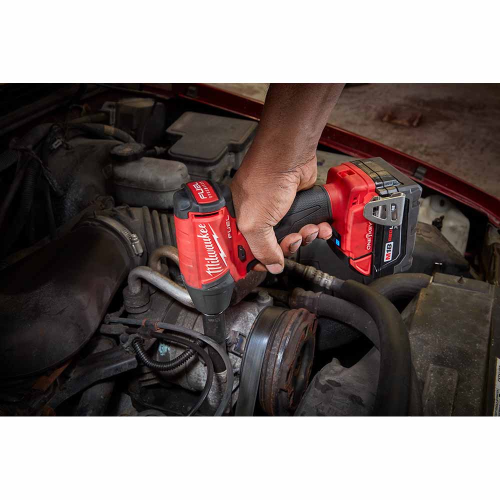 Milwaukee 2758-22 M18 FUEL 3/8 Compact Impact Wrench with Friction Ring with ONE-KEY Kit