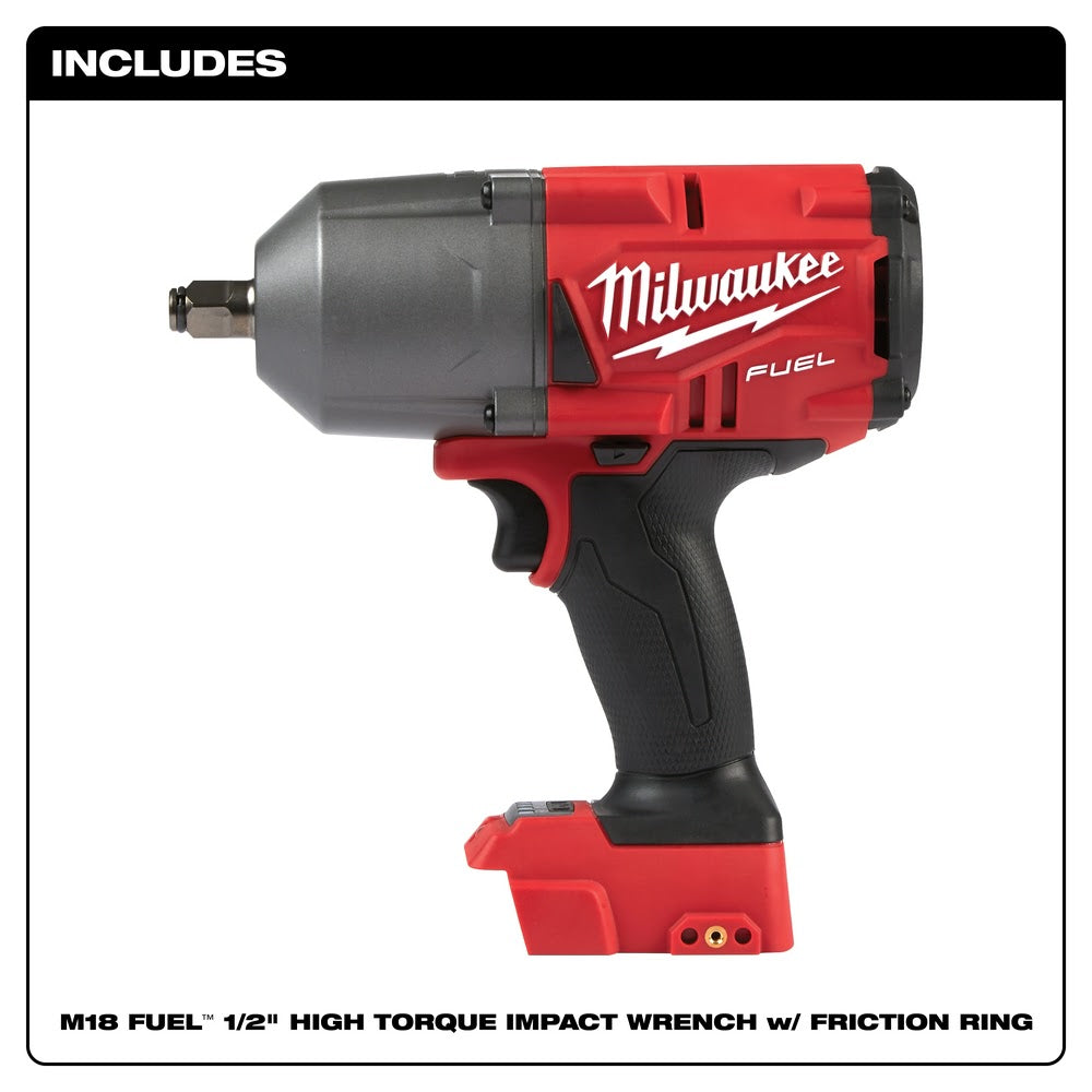 Milwaukee 2767-20 M18 FUEL 1/2 High Torque Impact Wrench w/ Friction Ring, Bare