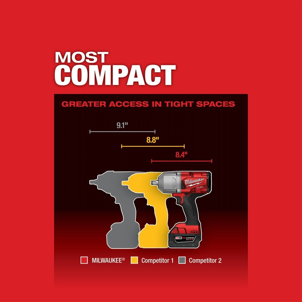 Milwaukee 2767-20 M18 FUEL 1/2 High Torque Impact Wrench w/ Friction Ring, Bare