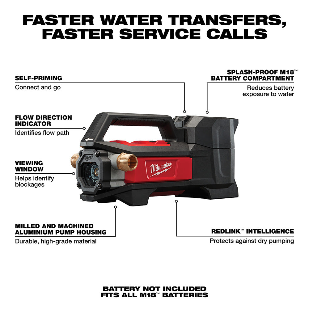 Milwaukee 2771-20 M18 Transfer Pump Bare Tool