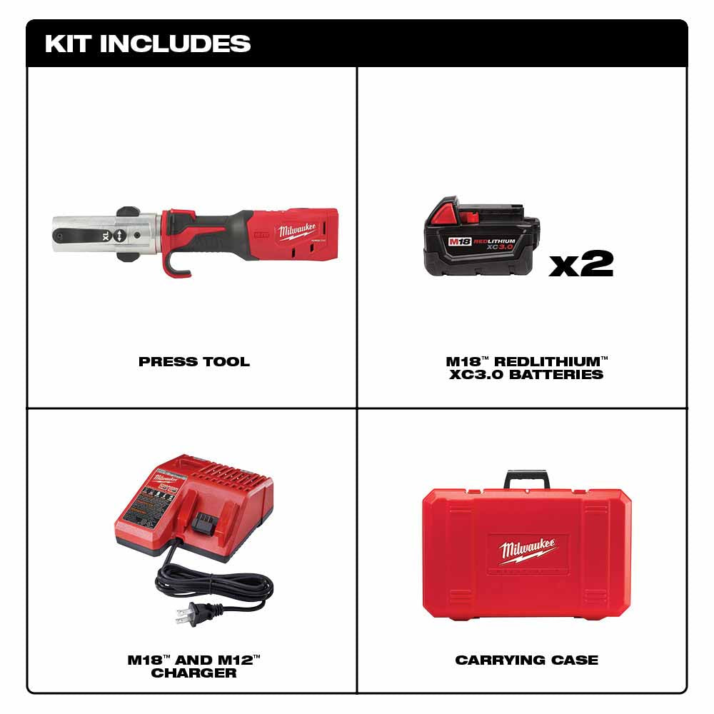 Milwaukee 2773-20L M18 FORCE LOGIC Long Throw Press Tool Kit