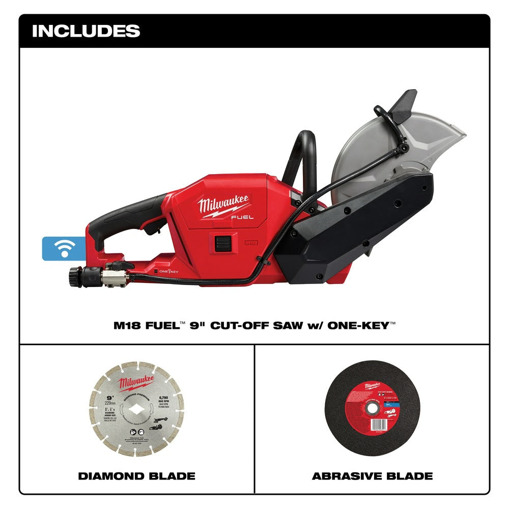 Milwaukee 2786-20 M18 FUEL 9 Cut-Off Saw w/ ONE-KEY Bare Tool