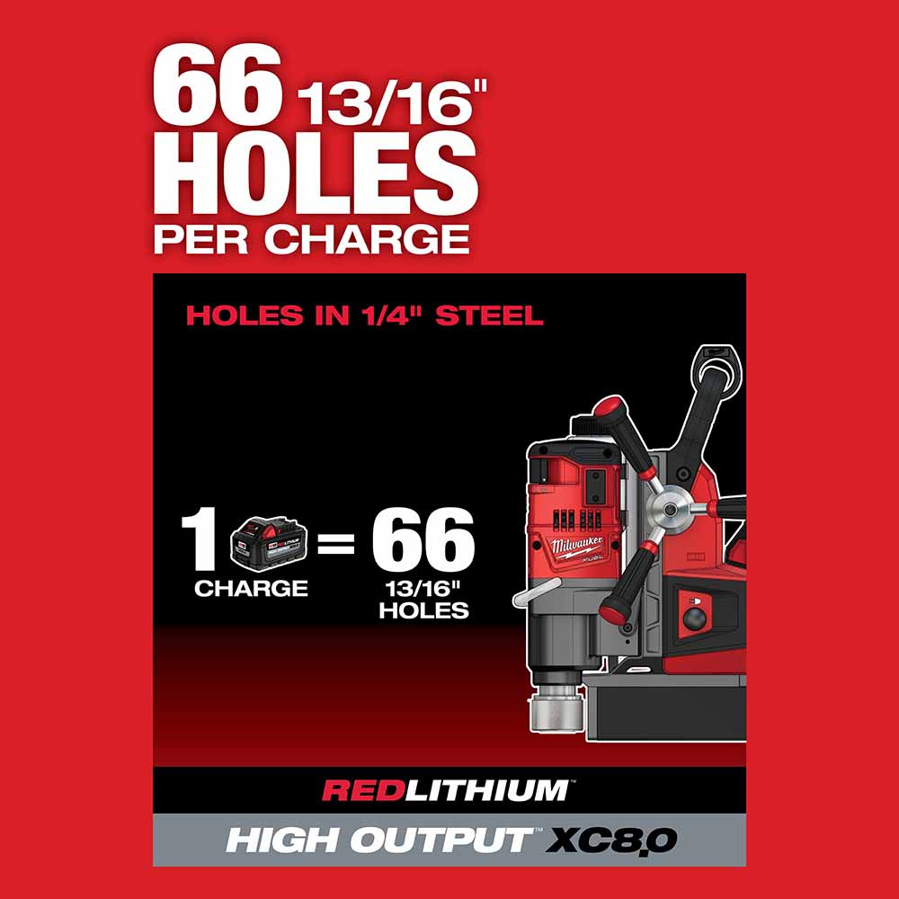 Milwaukee 2788-22HD M18 FUEL 1-1/2 Lineman Magnetic Drill HIGH DEMAND Kit