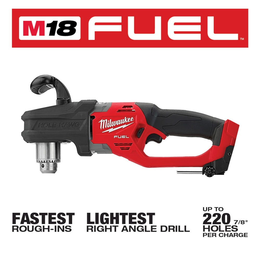 Milwaukee 2807-20 M18 FUEL Hole Hawg 1/2 Right Angle Drill - Bare Tool