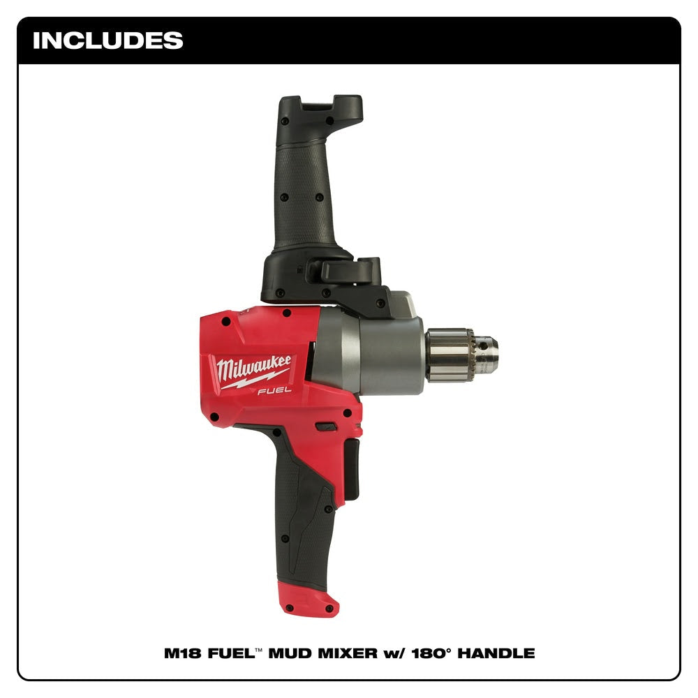 Milwaukee 2810-20 M18 FUEL Mud Mixer with 180° Handle Bare Tool