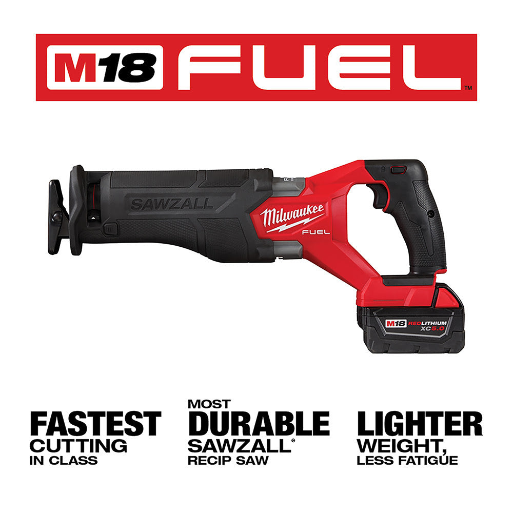 Milwaukee  2821-22 M18 FUEL™ SAWZALL® Recip Saw - 2 Battery XC5.0 Kit