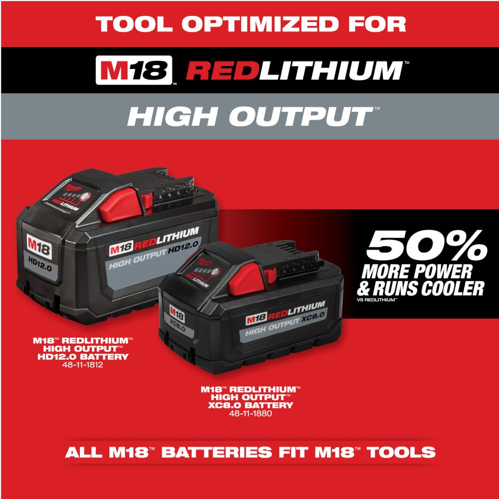 Milwaukee 2826-22T M18 FUEL 14 Top Handle Chainsaw 2 Battery Kit