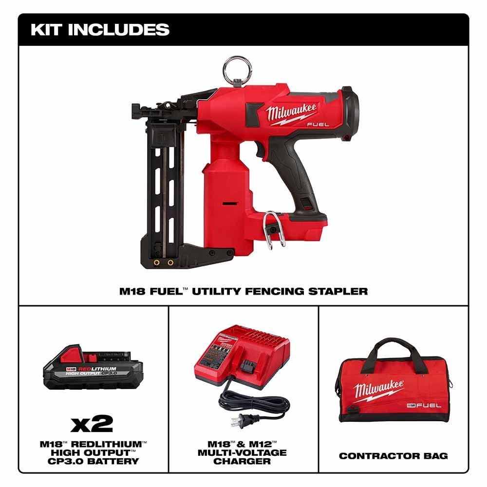 Milwaukee 2843-22 M18 FUEL Utility Fencing Stapler Kit