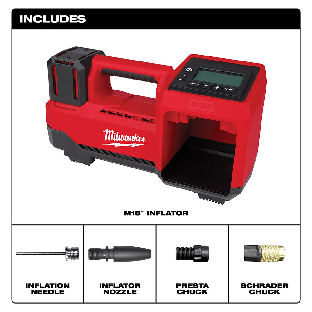 Milwaukee M18 Compact Tire Inflator, Tool Only