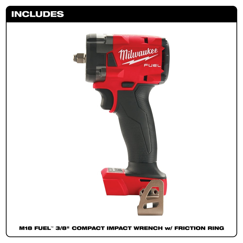 Milwaukee  2854-20 M18 FUEL™ 3/8 Compact Impact Wrench w/ Friction Ring, Bare Tool