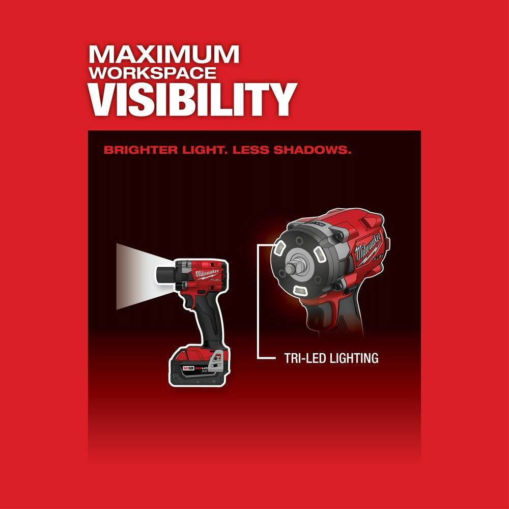 Milwaukee  2854-20 M18 FUEL™ 3/8 Compact Impact Wrench w/ Friction Ring, Bare Tool