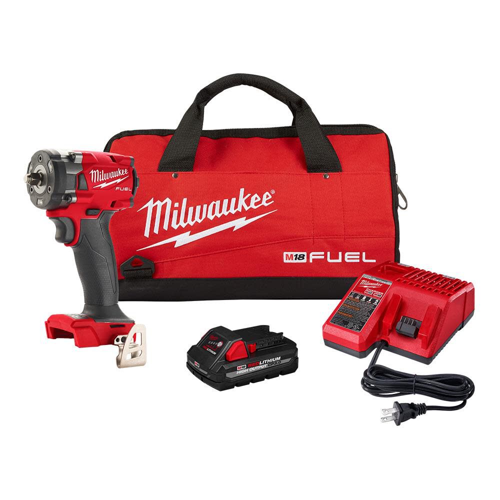 Milwaukee 2854-21HO M18 FUEL 3/8 Compact Impact Wrench w/ Friction Ring Kit