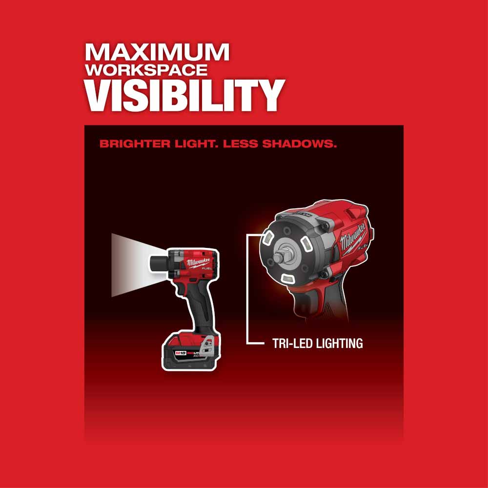 Milwaukee 2854-22 M18 FUEL™ 3/8 Compact Impact Wrench w/ Friction Ring Kit