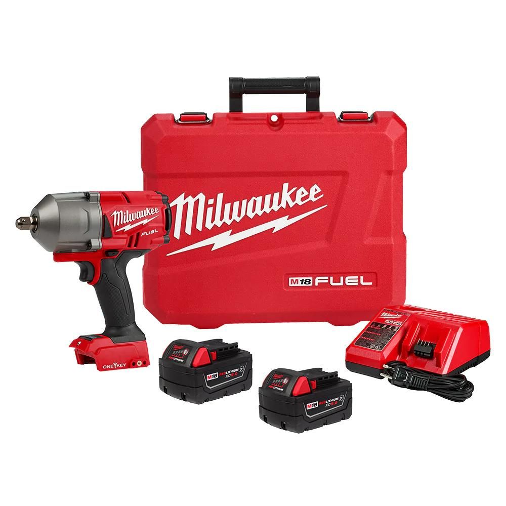 Milwaukee 2862-22R M18 FUEL  w/ ONE-KEY High Torque Impact Wrench 1/2 Pin Detent Kit