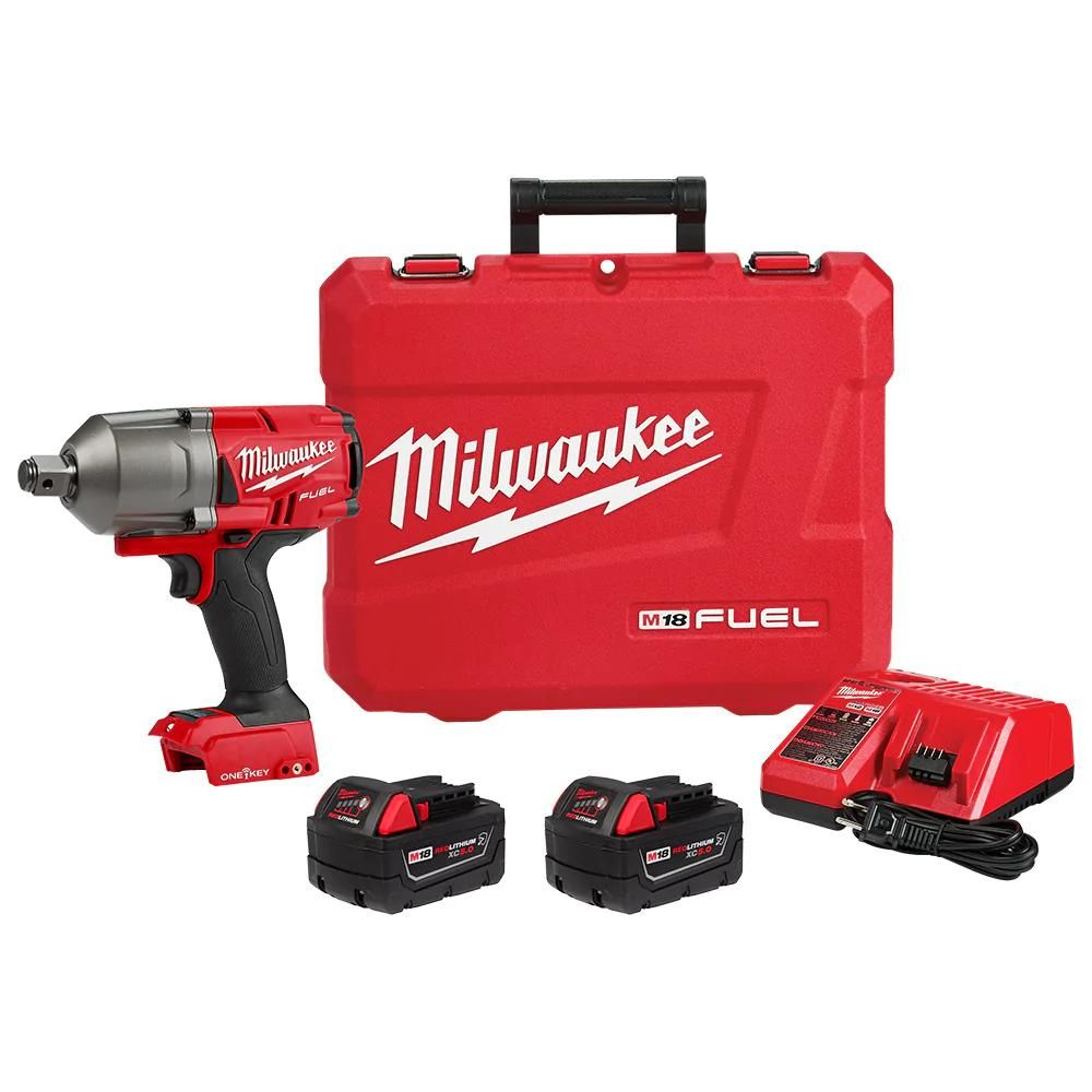 Milwaukee 2864-22R M18 FUEL w/ ONE-KEY High Torque Impact Wrench 3/4 Friction Ring Kit