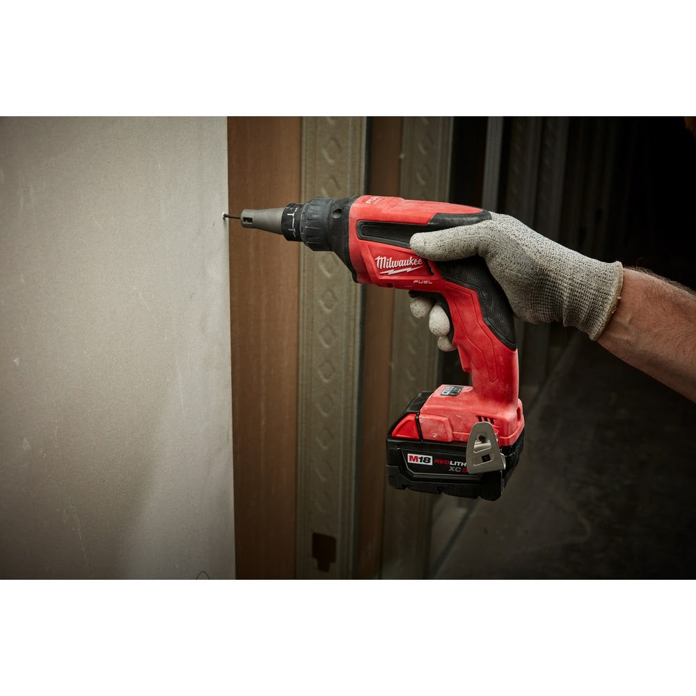 Milwaukee 2866-22 M18 FUEL Drywall Screw Gun Kit with High Capacity Batteries