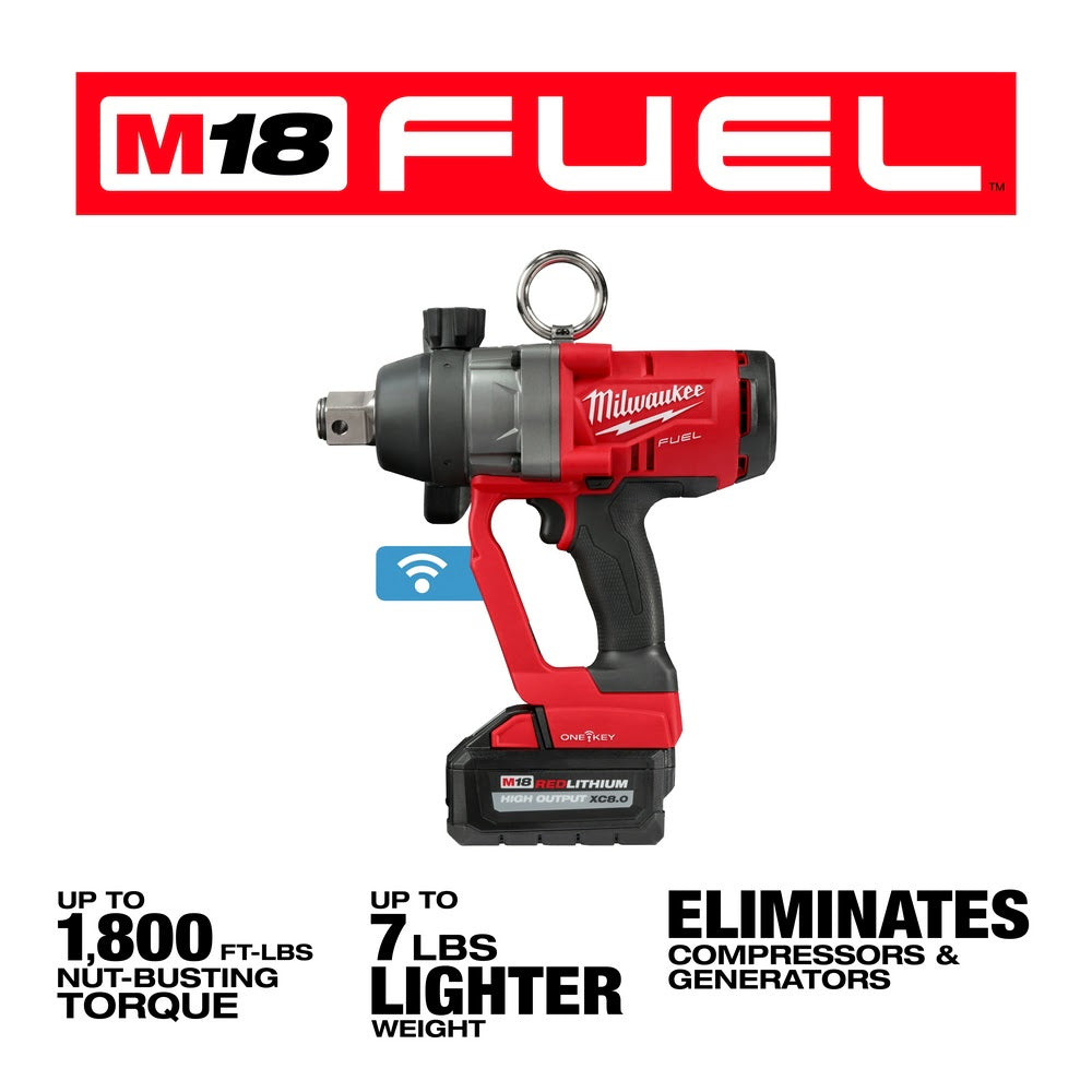 Milwaukee 2867-22 M18 FUEL 1 HTIW w/ ONE-KEY Kit w/ (2) 8.0Ah Batteries