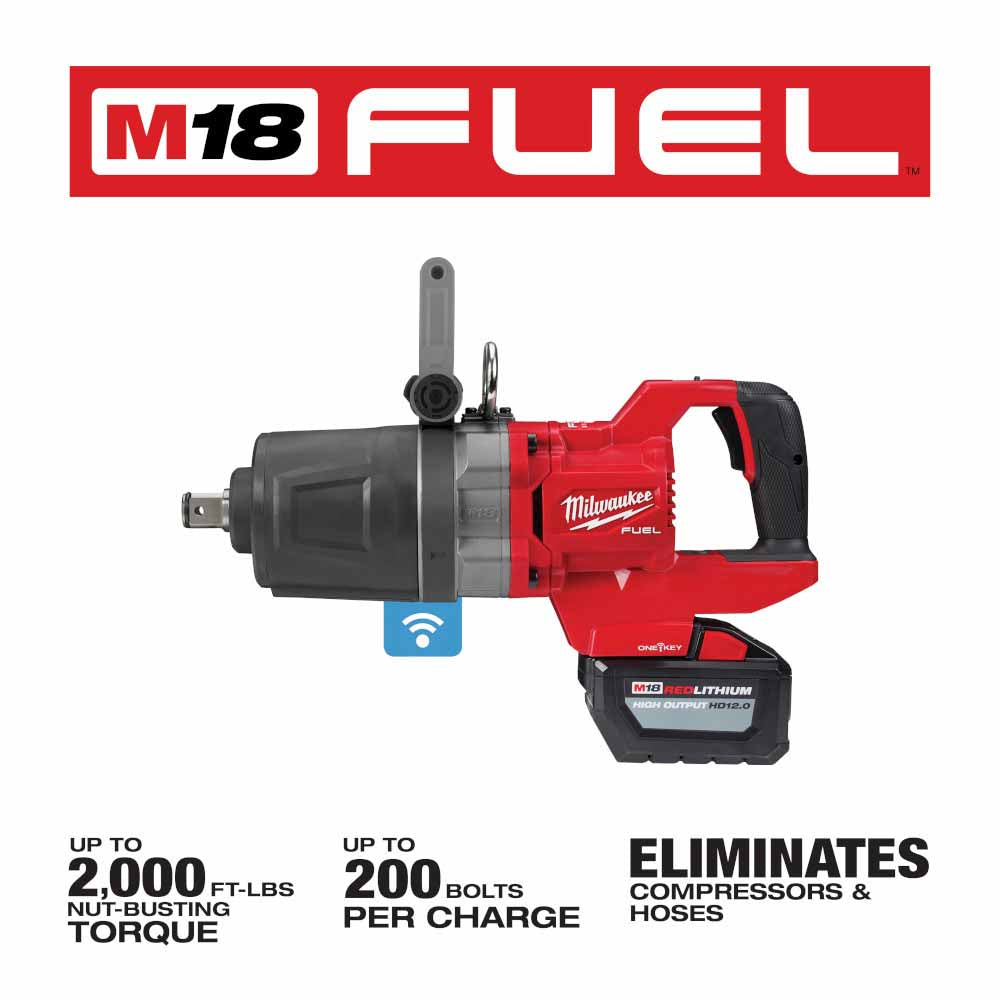 Milwaukee 2868-22HD M18 FUEL 1 D-Handle High Torque Impact Wrench w/ ONE-KEY Kit