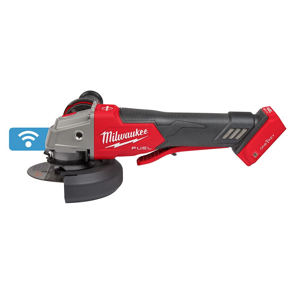 Milwaukee 2882-20 M18 FUEL™ 4-1/2/5 Braking Grinder w/ ONE-KEY™  Paddle Switch, No-Lock, Bare Tool