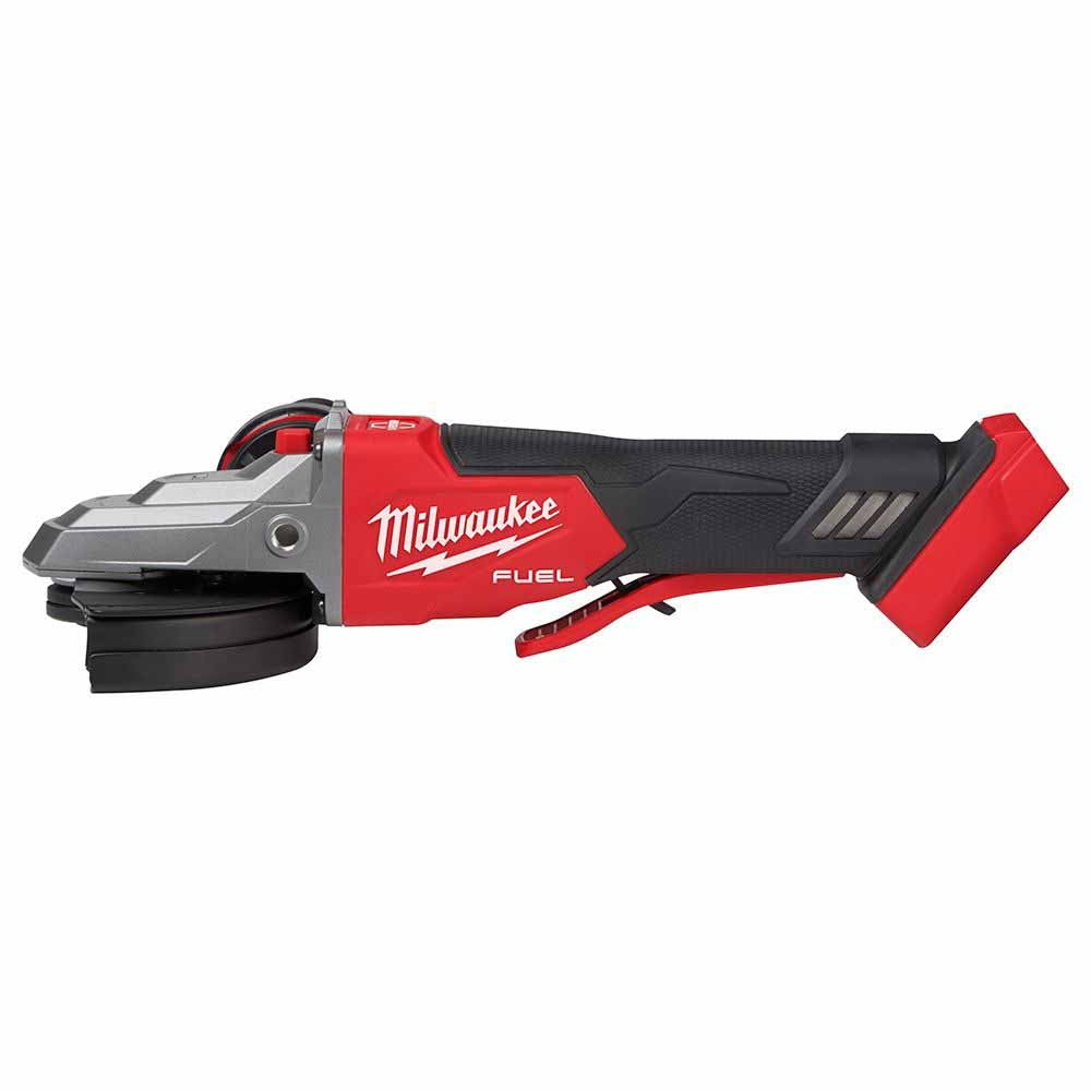 Milwaukee 2886-20 M18 FUEL™ 5 Flathead Braking Grinder, Paddle Switch No-Lock, Bare