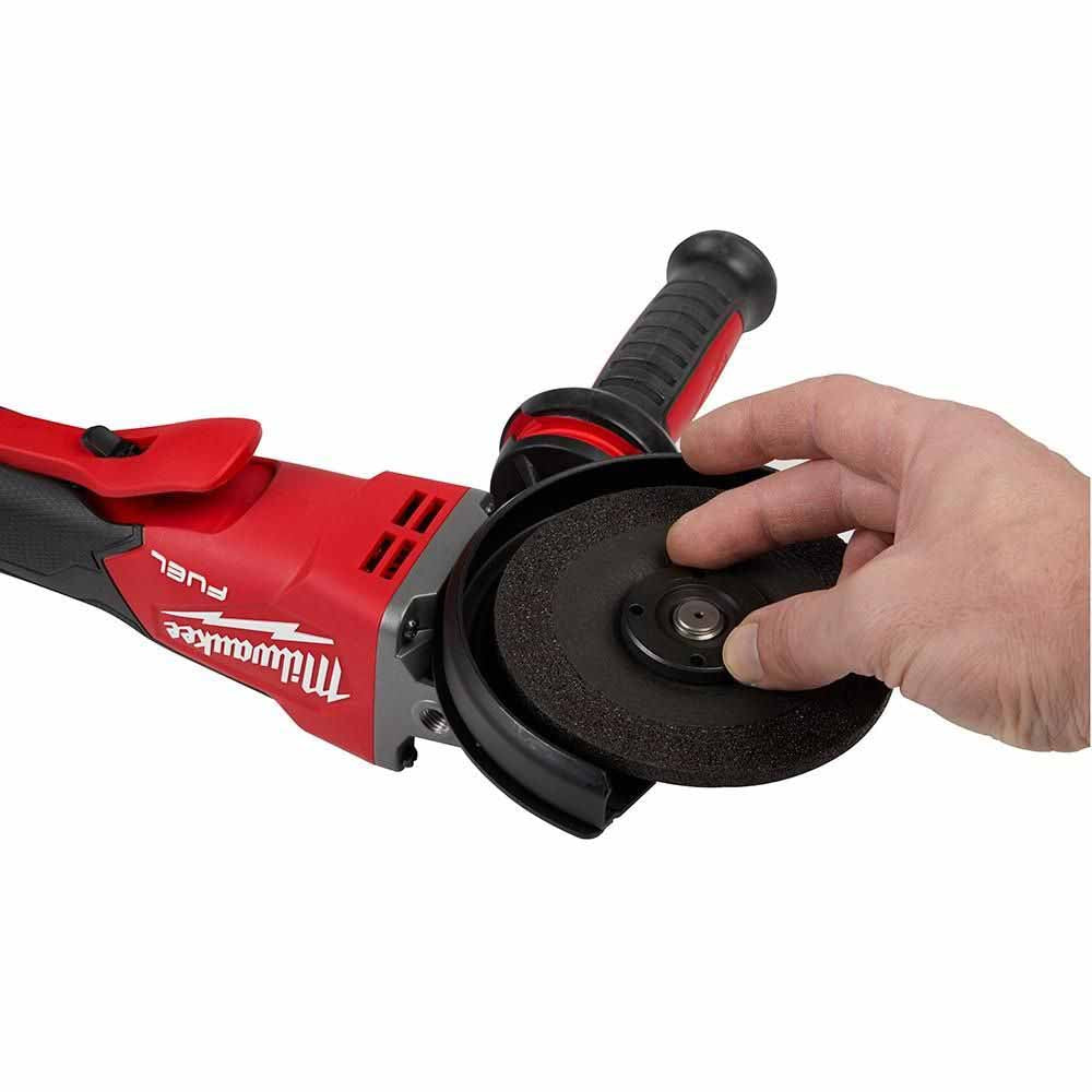 Milwaukee 2886-20 M18 FUEL™ 5 Flathead Braking Grinder, Paddle Switch No-Lock, Bare