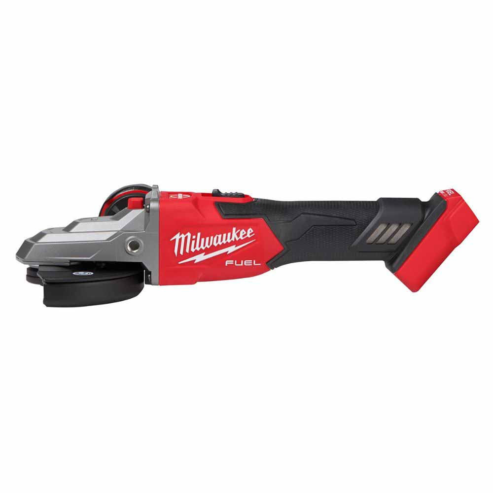 Milwaukee 2887-20 M18 FUEL™ 5 Flathead Braking Grinder, Slide Switch Lock-On