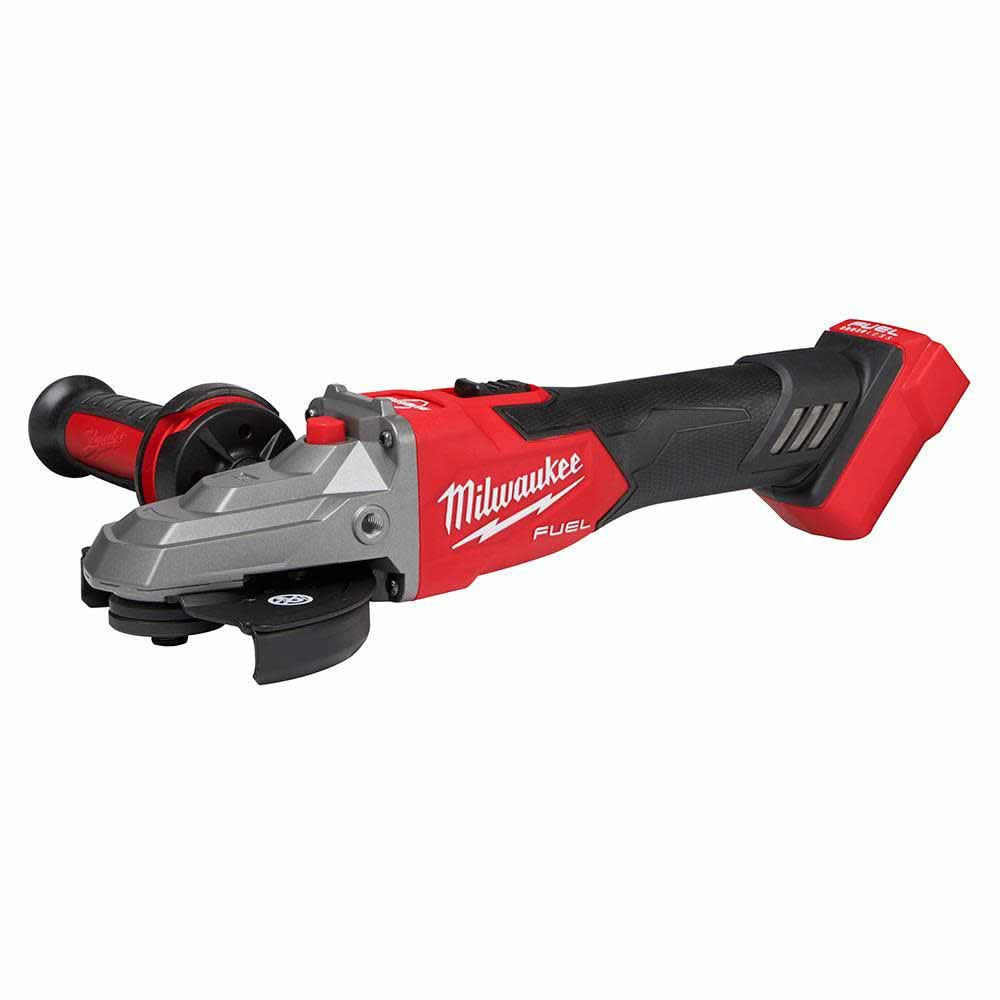 Milwaukee 2887-20 M18 FUEL™ 5 Flathead Braking Grinder, Slide Switch Lock-On